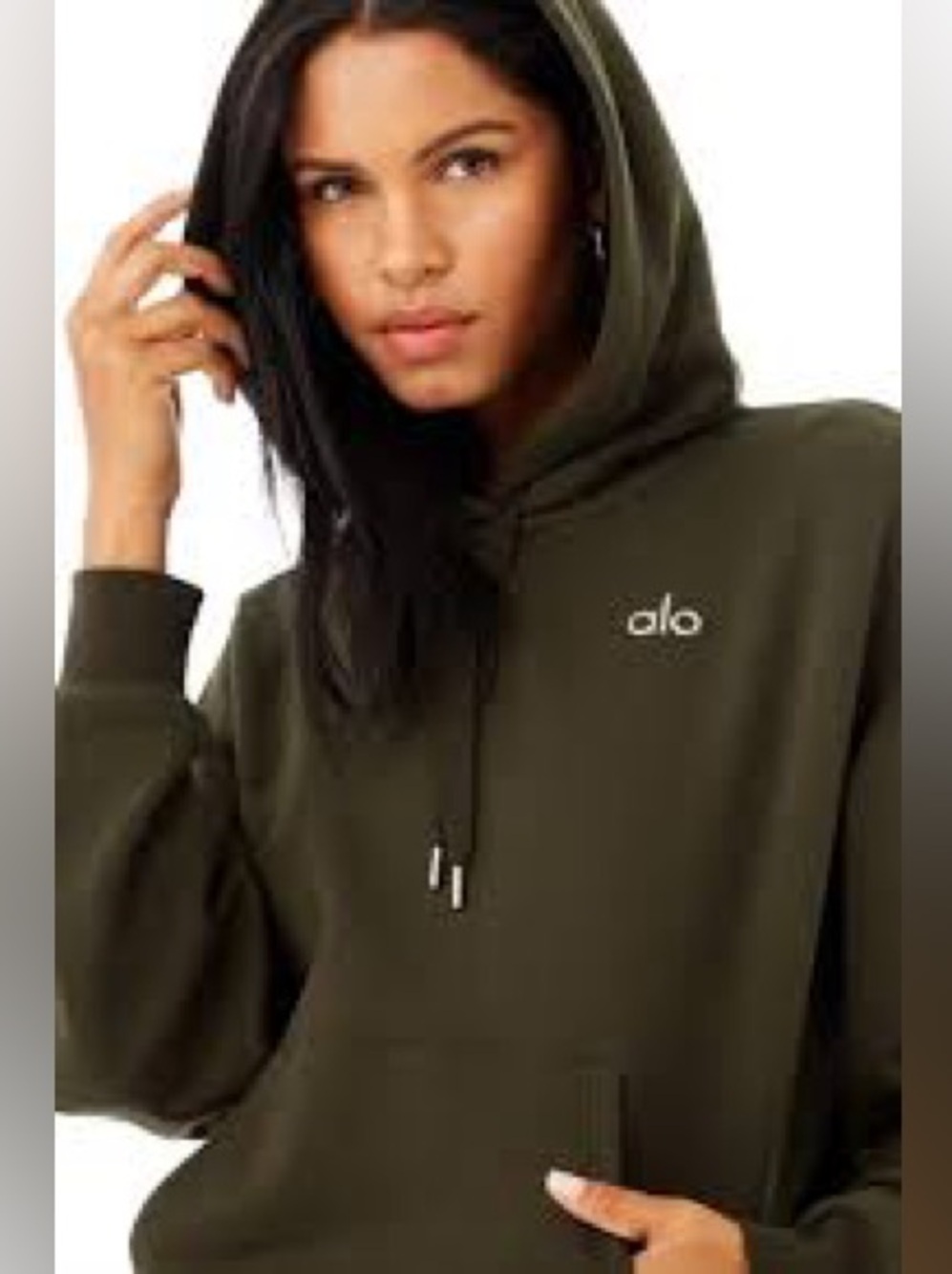 Alo Olive Green Pullover Hoodie! Women’s Small! Perfect Condition!